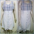 Vestido Jeans com xadrez